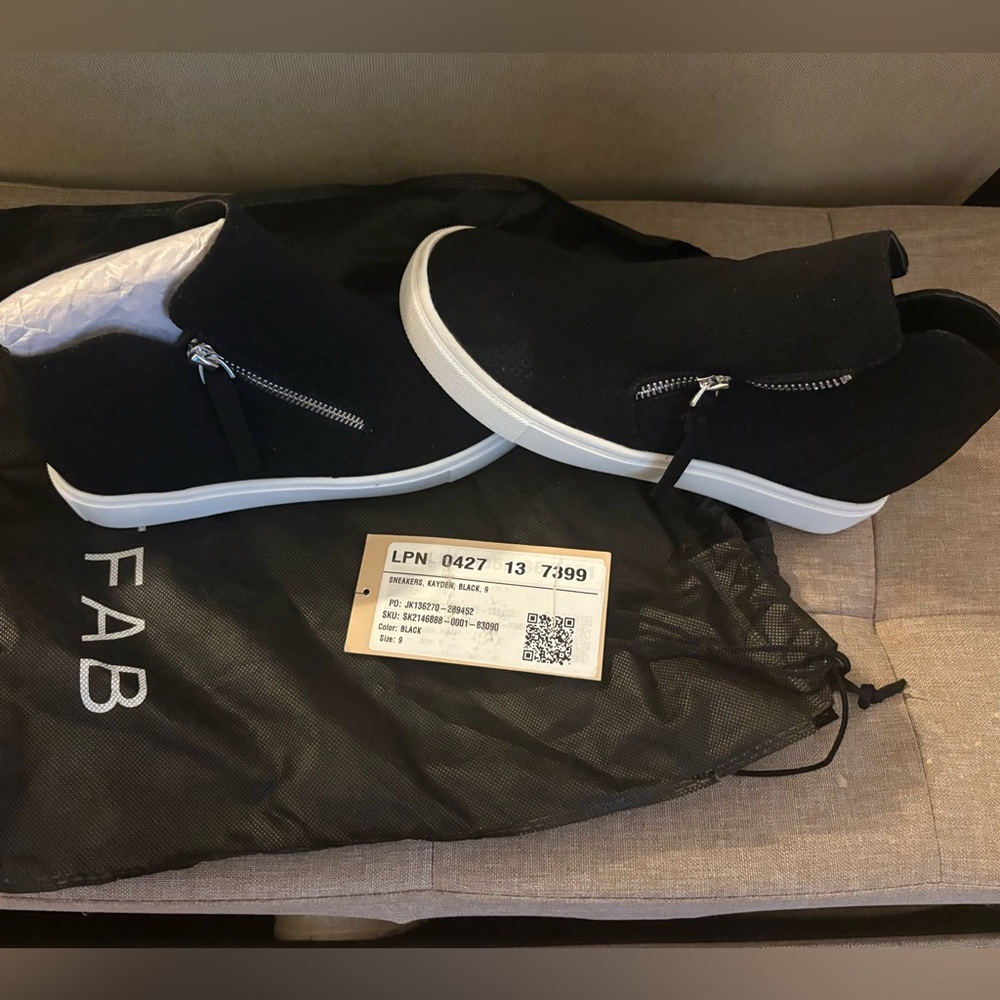 Brand new just fab wedge sneakers size 9